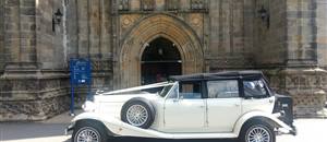 Beauford outside Bolton Priory