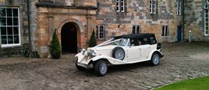Wedding car at Newburgh Priory