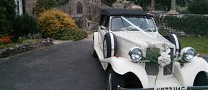Wedding car at Linton, Grassington